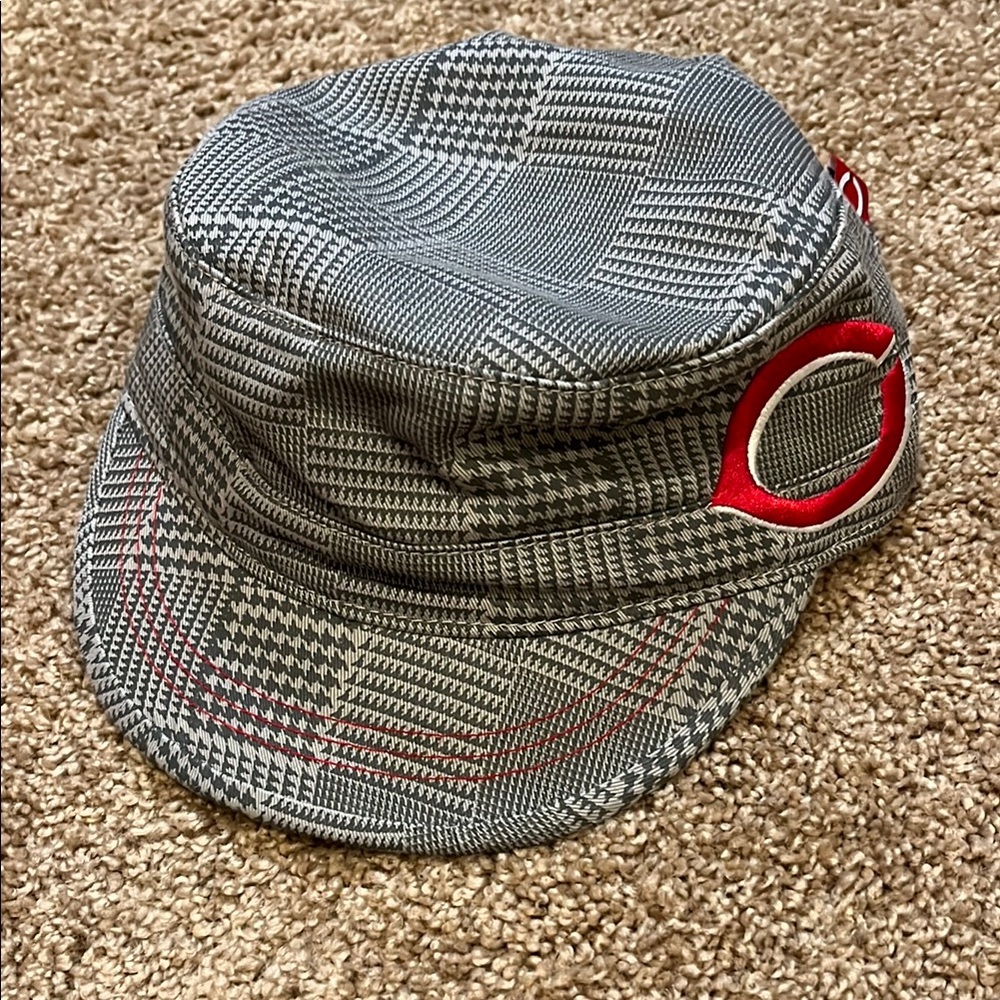 Cincinnati Reds Hat- Gray and Red Patterned woman’s Hat